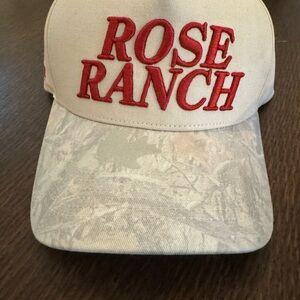 Rustler Beige and Red Rose Ranch Hat